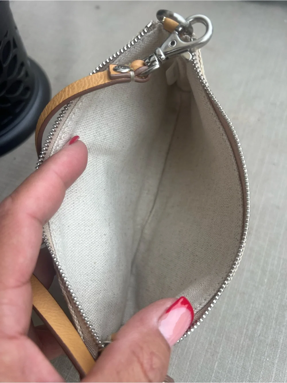 Michael Kors Beige & Tan Logo Mini Shoulder Bag